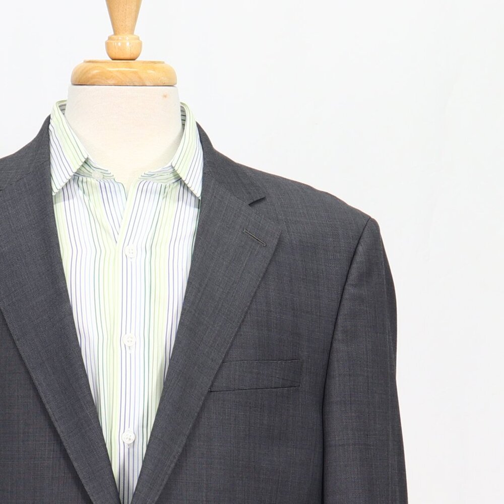 Peter Millar 44L Gray Blazer Sport Coat Jacket 2-Button Solid Y703 - Picture 5 of 11